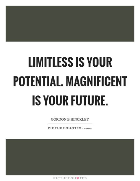 Limitless Is Your Potential Magnificent Is Your Future Picture Quotes