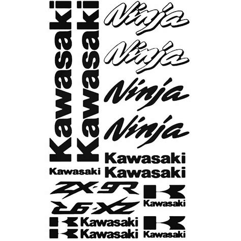 Kawasaki Ninja Zx 9r Zx9r Vinyl Decal Set Top Quality Etsy