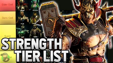 Mortal Kombat 11 Ultimate Strength Tier List Youtube
