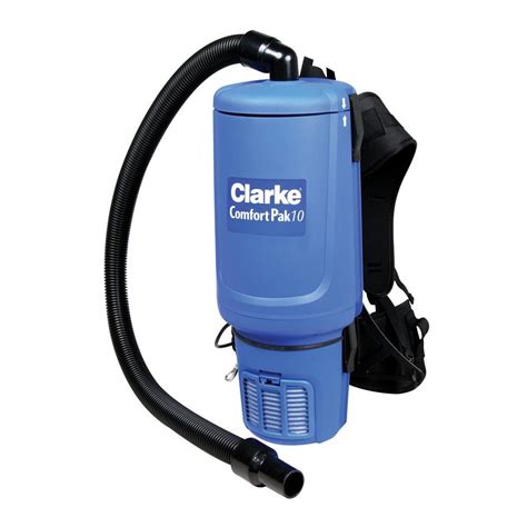Clarke Comfort Pak 10 Qt Commercial Backpack Vacuum Cleaner 9060707010