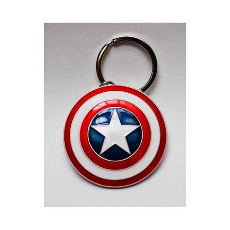 De Toyboys Marvel Comics Metal Keychain Captain America Shield