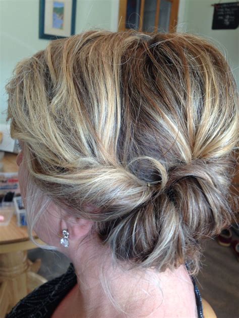 Roll To The Side Twist Mother Of The Bride Loose Updo Hair Styles