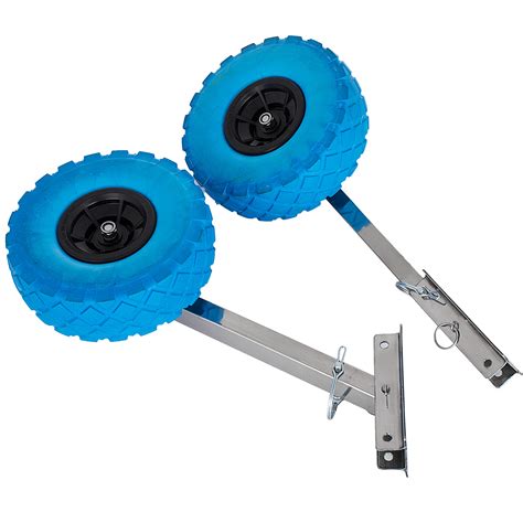 Boat Transom Launching Wheels For Inflatable Stainless Steel Trolley