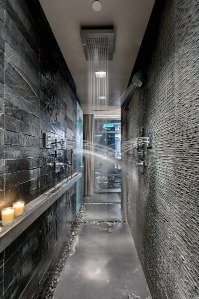 After selecting your shower walls it is important to select a coordinating your shower pan material can either match your wall tile or beautifully contrast it to create a design larger tiles can be used if a linear drain is used and you can even create a shower without a dam to. Top 50 Best Shower Floor Tile Ideas - Bathroom Flooring ...