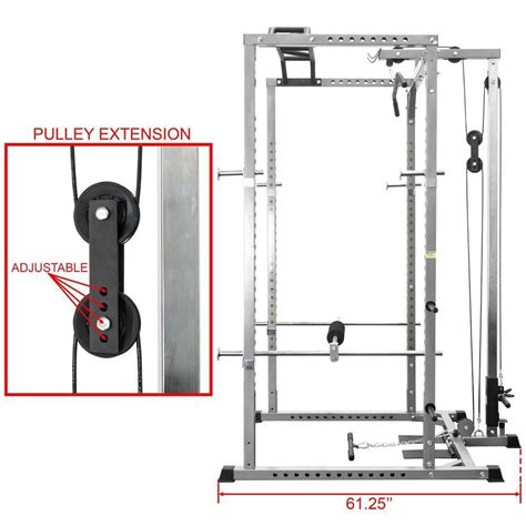 Bd L Lat Pull Attachment For Bd Rack Power Rack At Home Gym