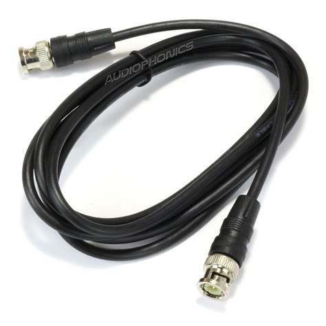 Digital Coaxial Cable Male Male Bnc Bnc 75 Ohm 2m Audiophonics