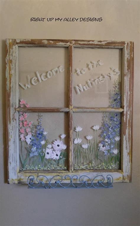 Old Painted Window Quotespainted Old Windowsin This Kitchen Etsy