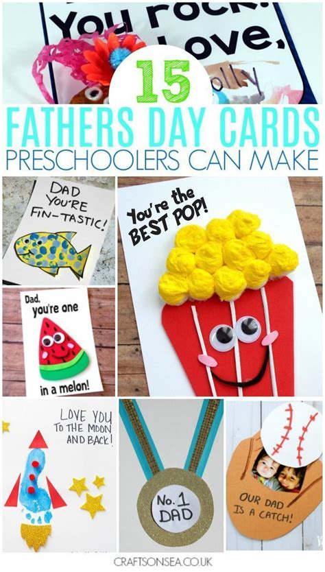 30 Fathers Day Crafts For Preschoolers To Make Diy Fathers Day