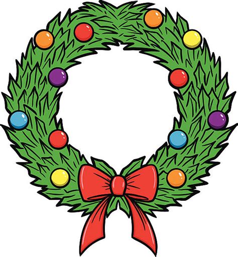 Best Holly Wreath Cartoon Illustrations Royalty Free Vector Graphics