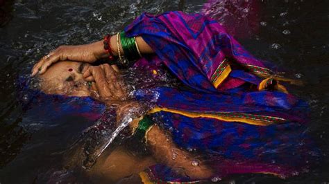 For Hindus At Kumbh Mela Festival Polluted Waters Of Indias Godavari