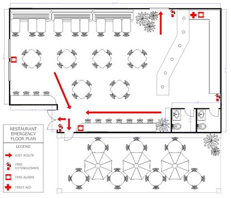 Tables, booths, and bar areas are. Restaurant Floor Plan - How to Create a Restaurant Floor ...