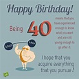 Happy forty Birthday Quotes Happy 40th Birthday Wishes | BirthdayBuzz