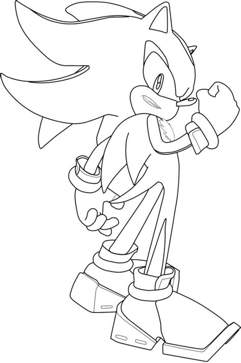 Shadow The Hedgehog Coloring Pages At Getdrawings Free Download