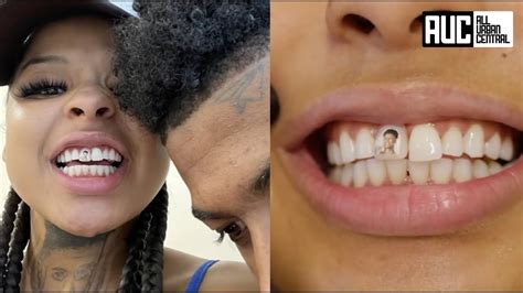 Blueface Girlfriend Gets His Face On Her Permanent Tooth All Urban Central