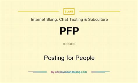 What Does Pfp Mean In Texting Profile Picture
