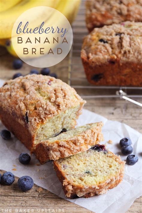 I get a little excited every time i see bananas that have gotten dark because i place all of the streusel ingredients into a food processor. The Baker Upstairs: blueberry banana bread