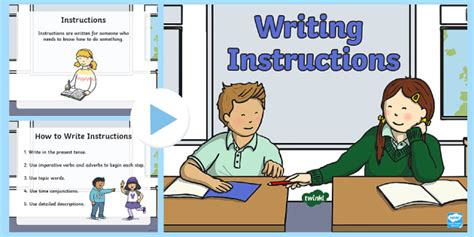 Writing Instructions Powerpoint Priority Resources Success