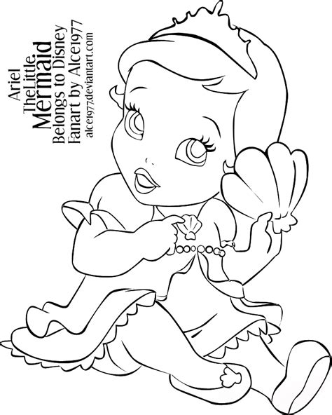 Desenhos Para Colorir Princesas Baby Disney