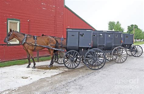 Amish Parking Lot Photograph By Ann Horn Pixels