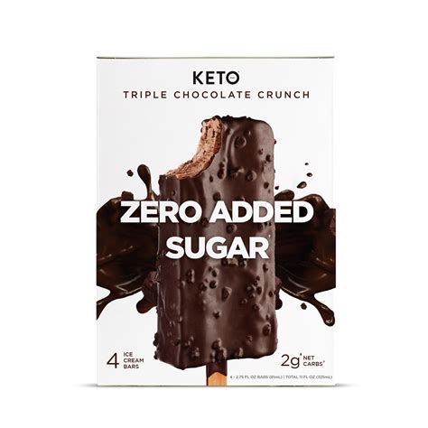 Zero Added Sugar Ice Cream Bars Triple Chocolate Crunch