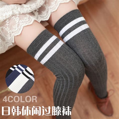 Autumn Winter Bottoming New Sweet Cotton Over Knee Stockings Wholesale