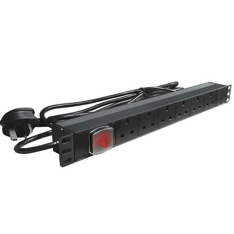 Buy Justop 6 Way Rack Pdu 1u 19 Inch 13a Power Distribution Unit With