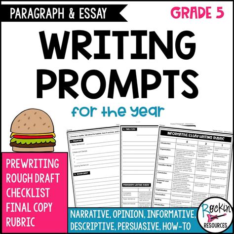 Writing Prompts For Fifth Graders