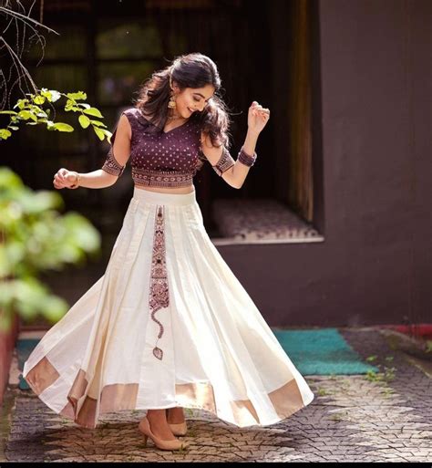 Pin By U On Girly In 2022 Onam Outfits Beautiful Casual Dresses Long Skirt And Top