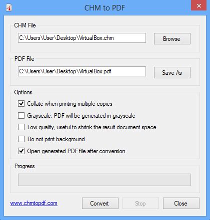 Create pdf from chm (microsoft compiled html help) files (*.chm). Chm to pdf converter online