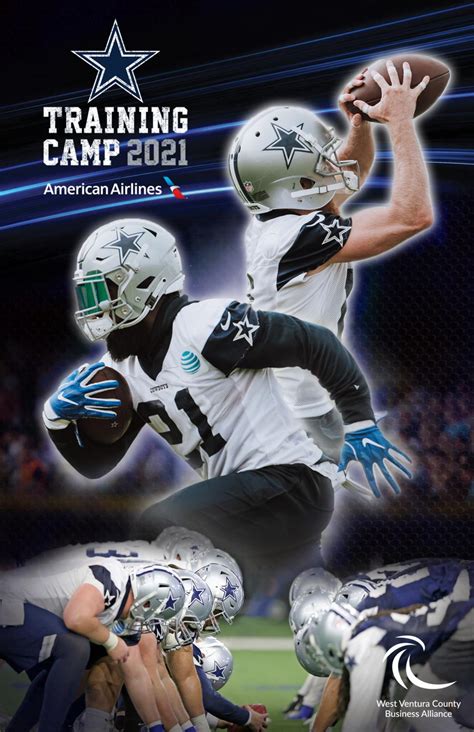 2021 Dallas Cowboys Training Camp Souvenir Program Oxnard Ca Wvcba