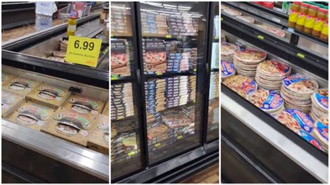 The Frozen Pizza Section In Wisconsin Store Goes On And On And On