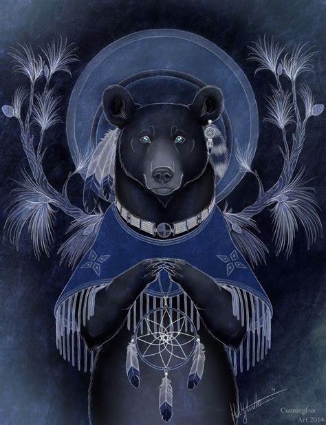 Native American Bear By Cunningfox On Deviantart Spirit Animal Art