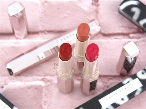 fenty beauty by rihanna mattemoiselle plush matte lipstick review and swatches the happy