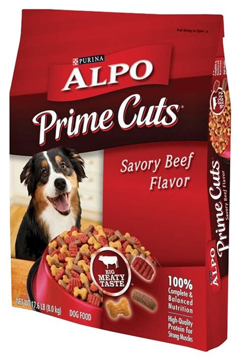 Check spelling or type a new query. Alpo Prime Cuts 1113214544 Dry Dog Food, 16 lb, Savory Beef