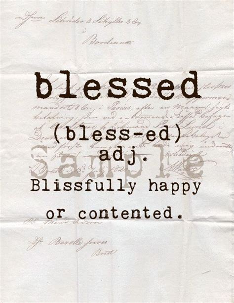 Items Similar To Blessed Definition Image Transfer Instant Download On