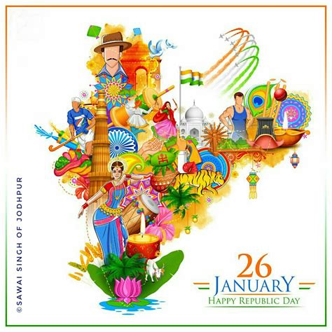 Republic Day Of India India Painting Incredible India Posters India Poster