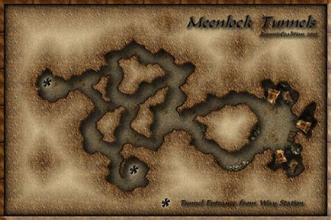 Meenlock Tunnels Map D D Maps Tabletop Rpg Maps