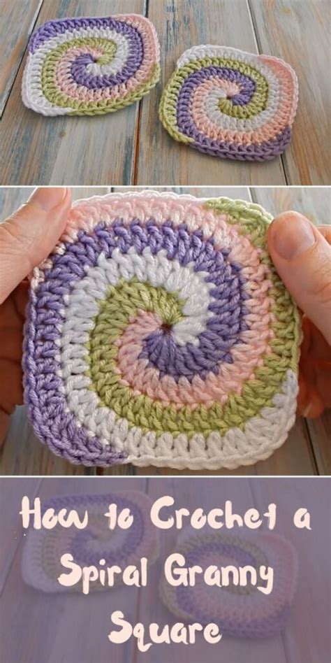 How To Crochet A Spiral Granny Square Crochetedworld Spiral Crochet