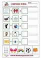 Compound Words Worksheets-For Kindergarten With Pictures Learn & Trace ...