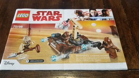 Lego Star Wars Tatooine Battle Pack 75198 Manual Only Ebay