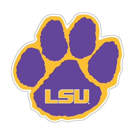 Lsu Tiger Paw Vector Peepsburgh