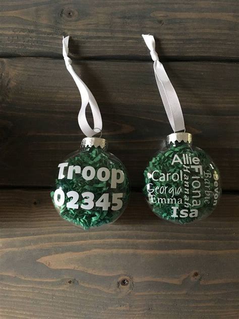 Ornament Personalized With Troop Number And All Of The Girls Names