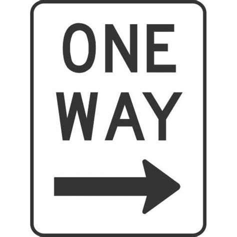 One Way Right Arrow Sign Traffic And Transport Signs Shop Safety Signs