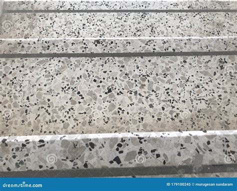 Non Slip Grooves Made Over The Treads Of Staircase Finished By Granite