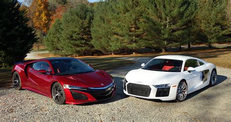 Check spelling or type a new query. Acura NSX vs. Audi R8: We compare tech versus higher tech