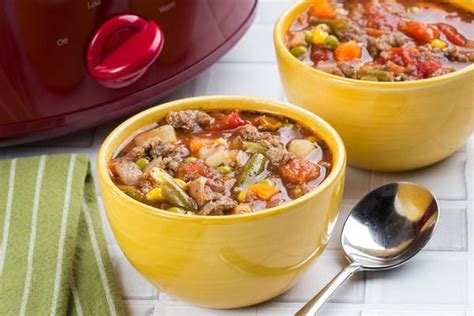 Sign up for our newsletter to get daily recipes and food news in your inbox! Slow Cooker Beefy-Veggie Soup | Recipe | Veggie soup, Cooking soup, Slow cooker recipes beef