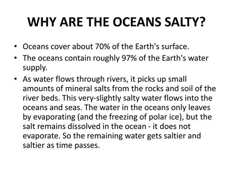 ppt why are the oceans salty powerpoint presentation free download id 5353988
