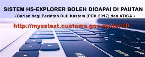 We found that english is the preferred language on tariff customs gov pages. Home www.customs.gov.my