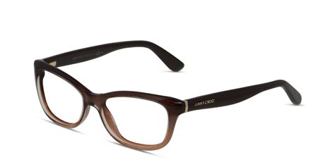Jimmy Choo Jc87 Brown Glitter Prescription Eyeglasses