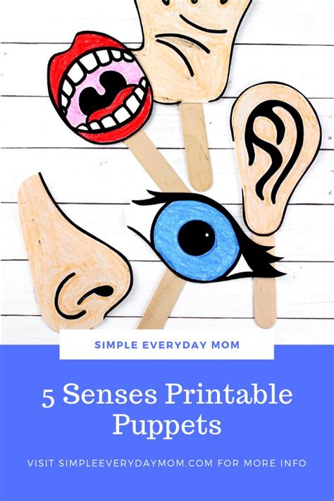 Download These Free Printable 5 Senses For Kids Puppets To Teach